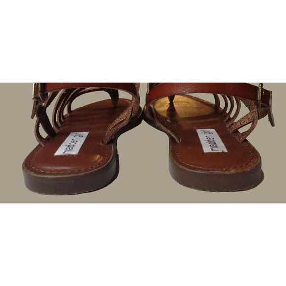 Madden Girl Women's Strapper Style Brown Gladiator Slingback Sandals Size 7M - Picture 4 of 10